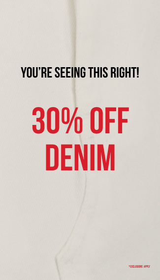 30% Off Denim